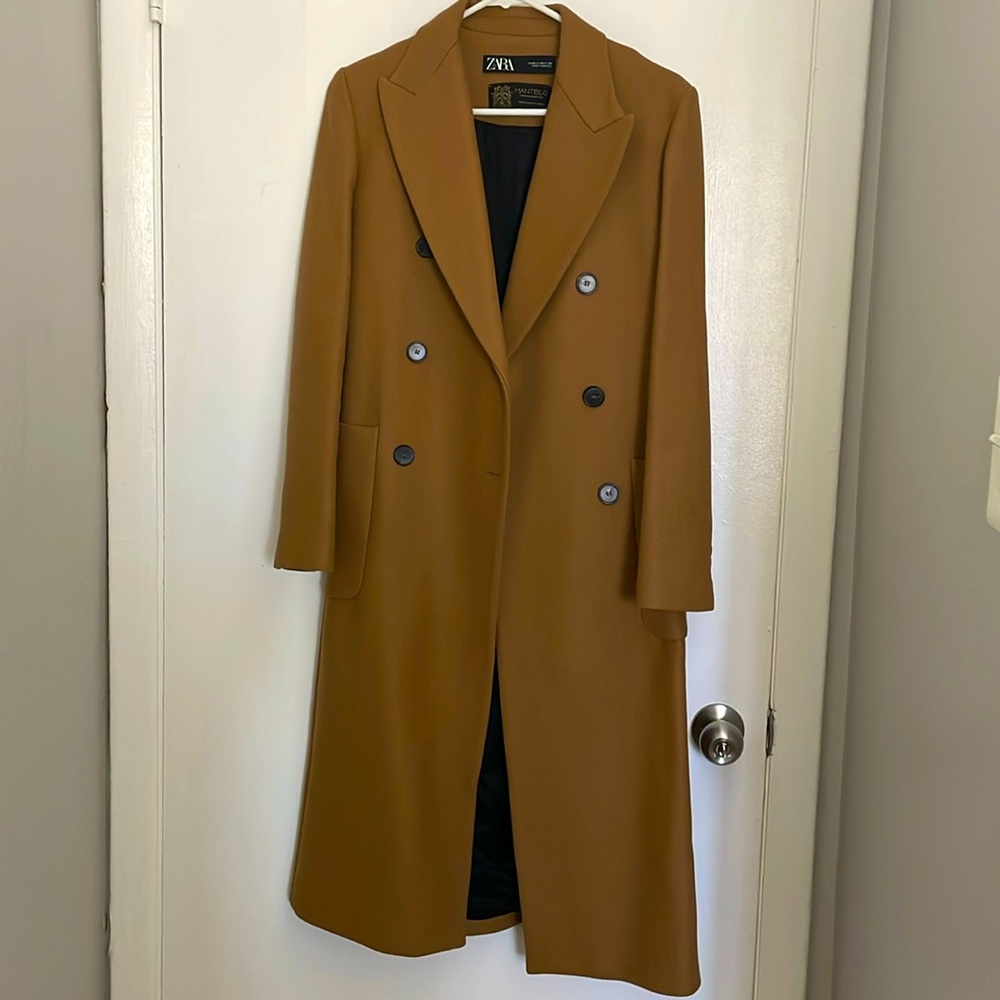 Camel colored Zara Coat- Gently used
